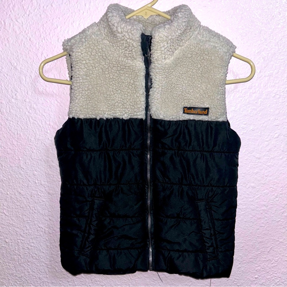 Timberland Boys 6 Sherpa Puffer Vest - Picture 1 of 2
